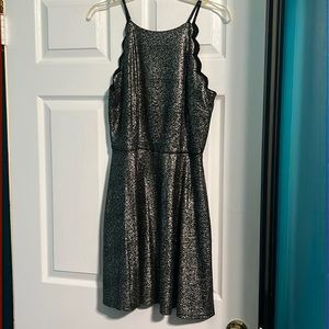 Black and gold formal dress